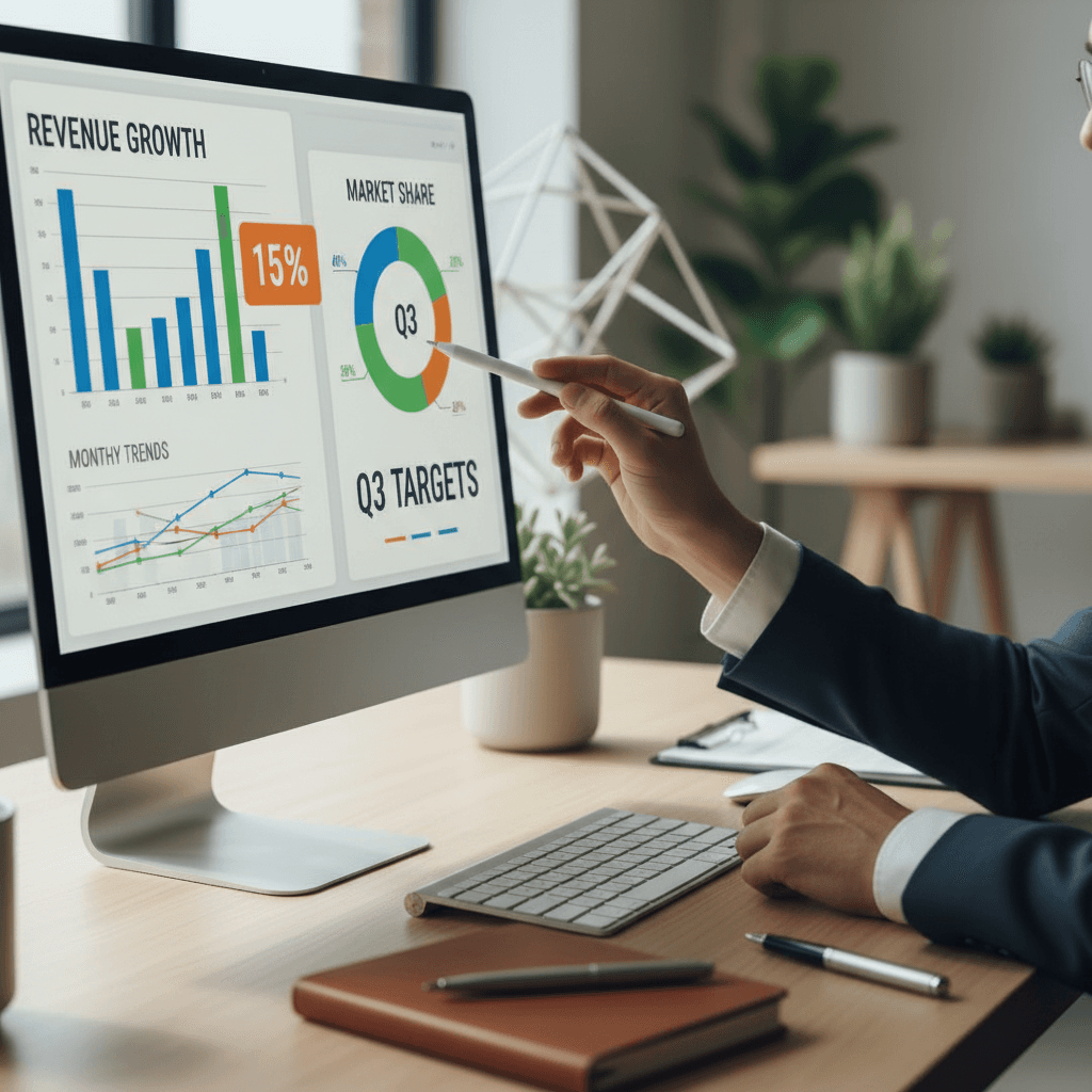 Analytics dashboard showing campaign performance metrics