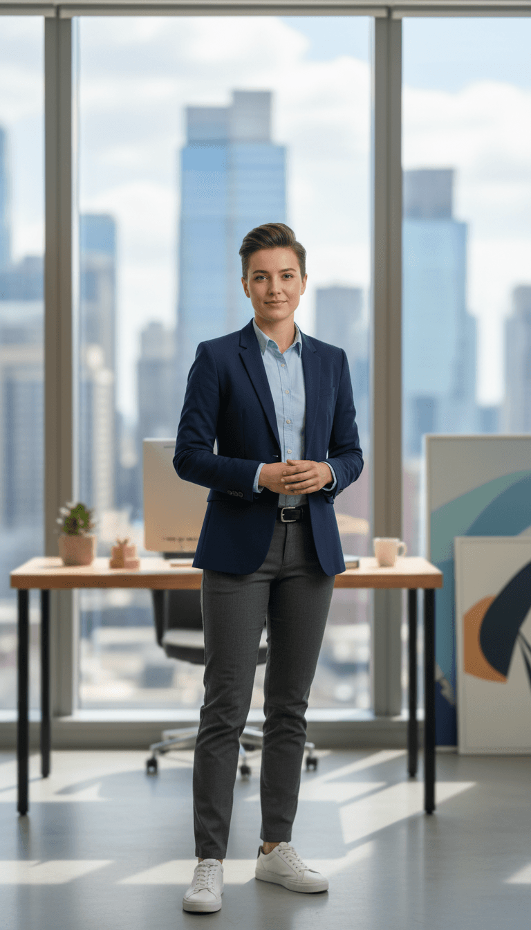 Business professional ready to help